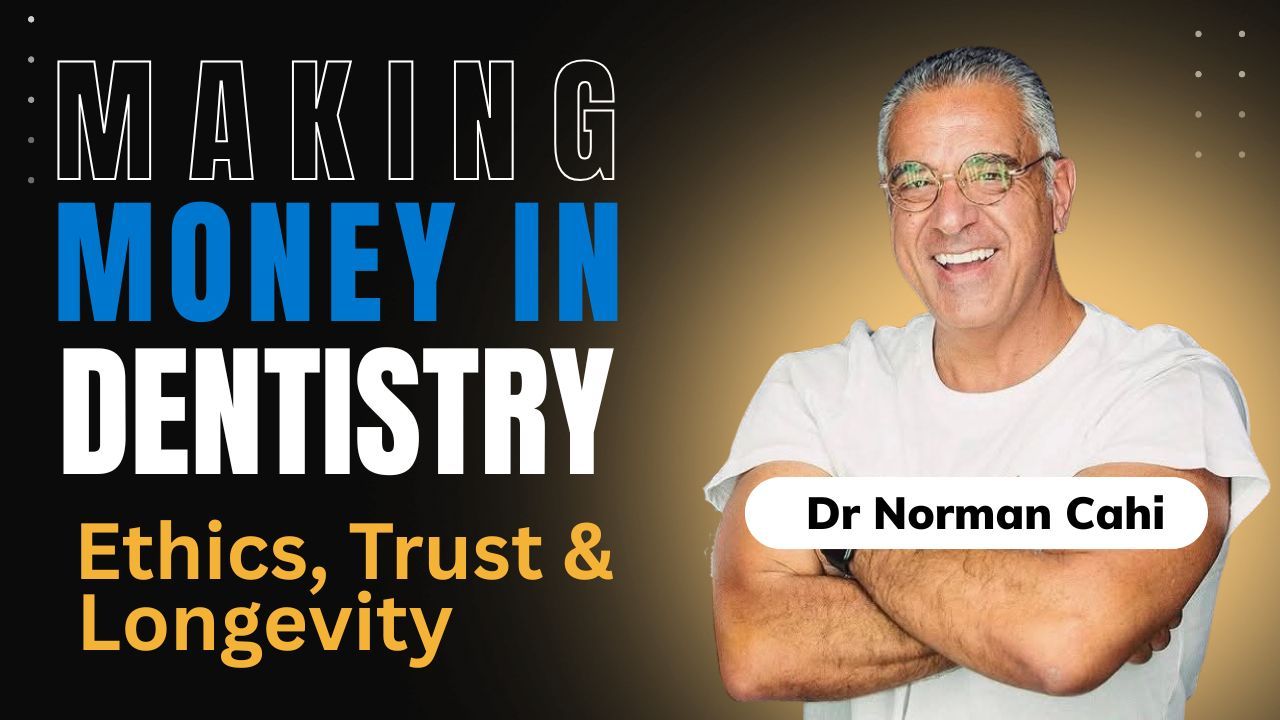 Dr Norman Cahi discussing making money in dentistry on the Smile Club Podcast.